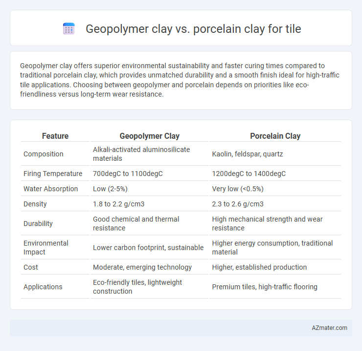 Geopolymer clay vs. porcelain clay for tile - What is The Difference?