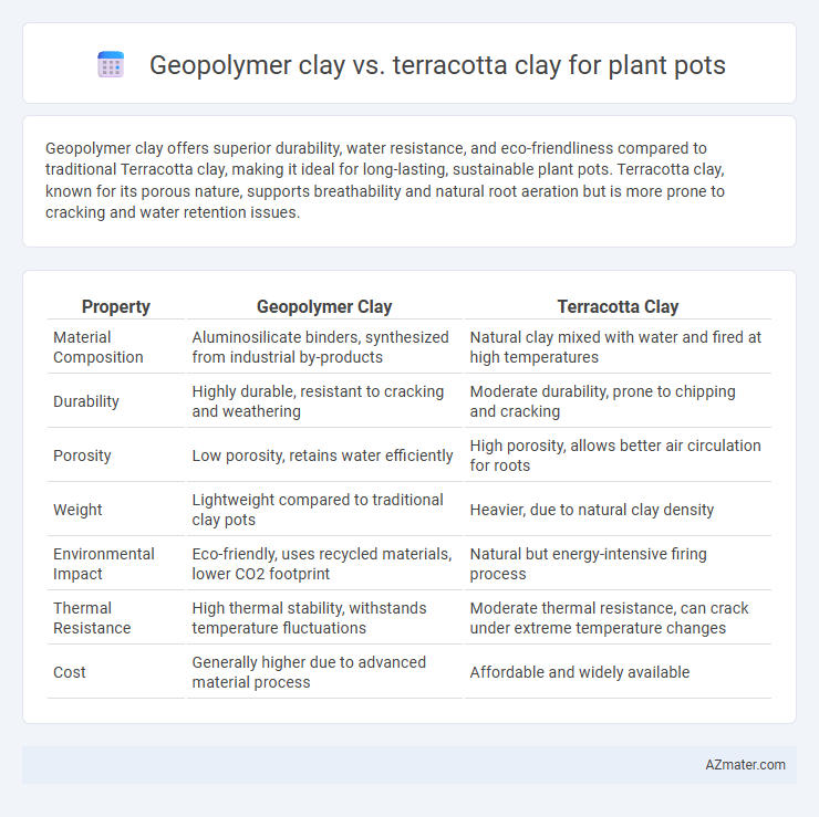Geopolymer clay vs. terracotta clay for plant pots - What is The Difference?