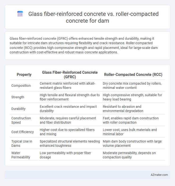 Glass fiber-reinforced concrete vs. roller-compacted concrete for dam - What is The Difference?