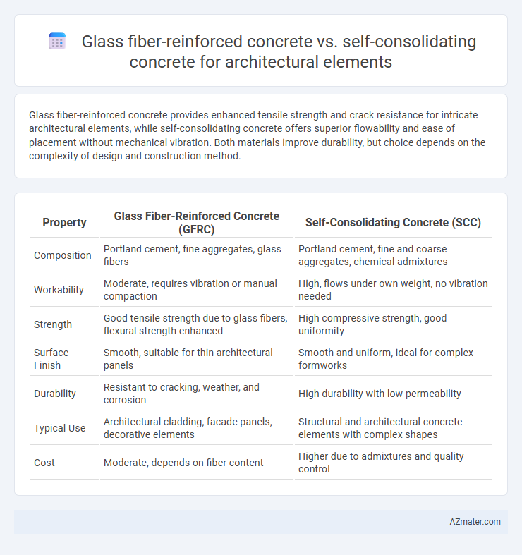 Glass fiber-reinforced concrete vs. self-consolidating concrete for architectural elements - What is The Difference?