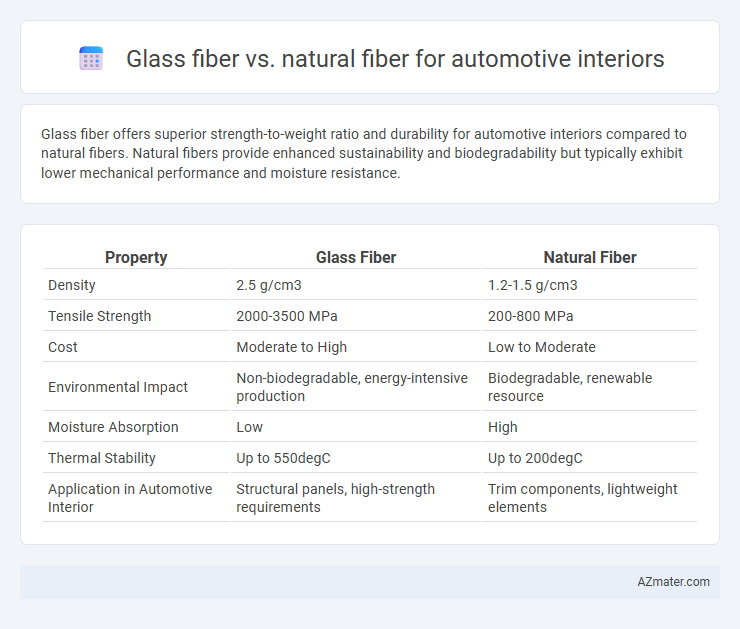 Glass fiber vs. natural fiber for automotive interiors - What is The Difference?