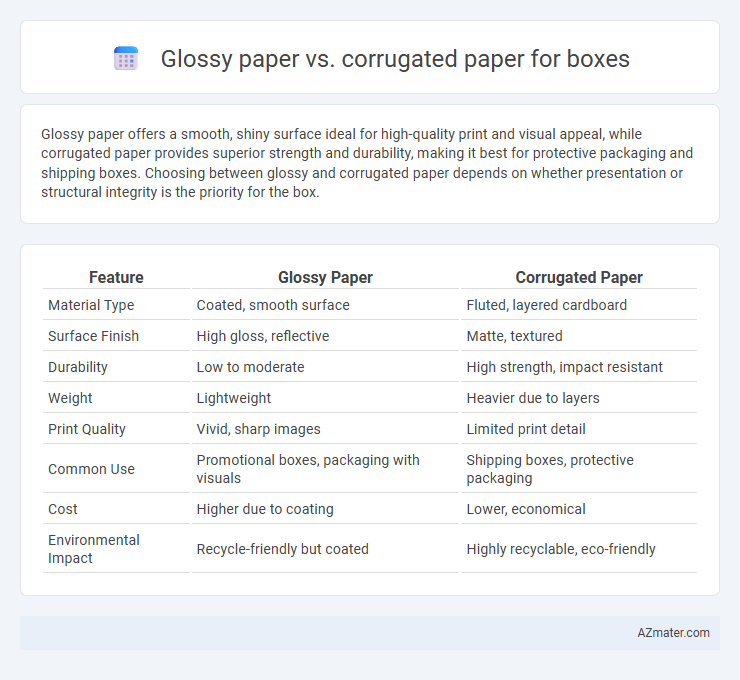 Glossy paper vs. corrugated paper for boxes - What is The Difference?