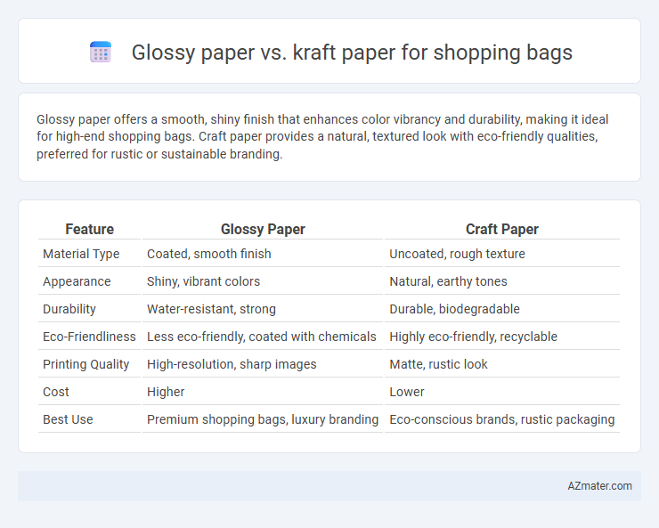 Glossy paper vs. kraft paper for shopping bags - What is The Difference?