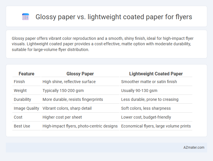 Glossy paper vs. lightweight coated paper for flyers - What is The Difference?