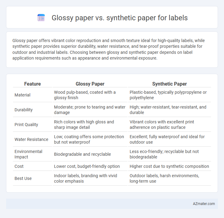 Glossy paper vs. synthetic paper for labels - What is The Difference?