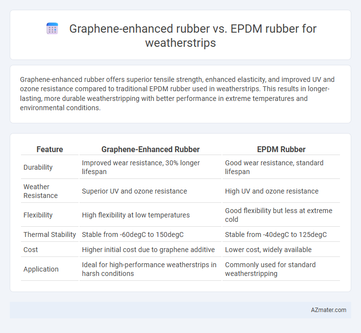 Graphene-enhanced rubber vs. EPDM rubber for weatherstrips - What is The Difference?