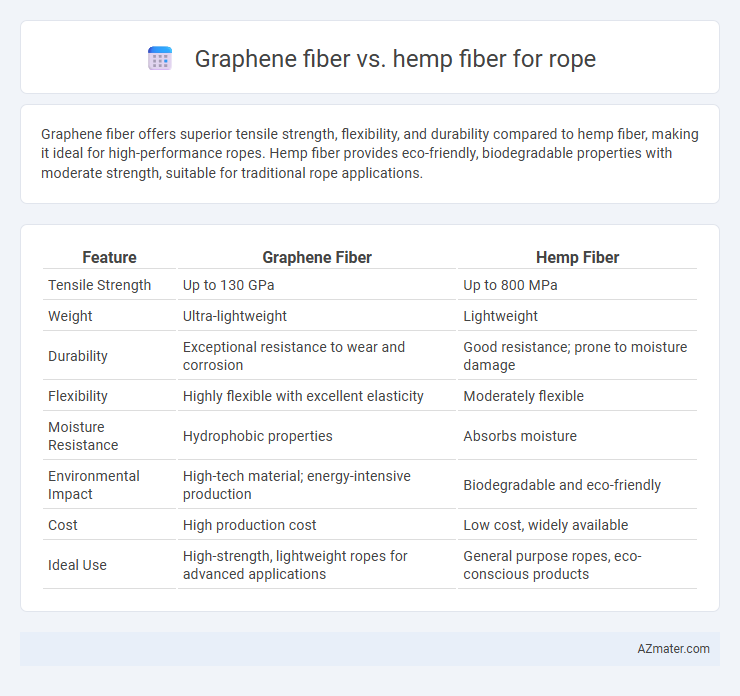 Graphene fiber vs. hemp fiber for rope - What is The Difference?