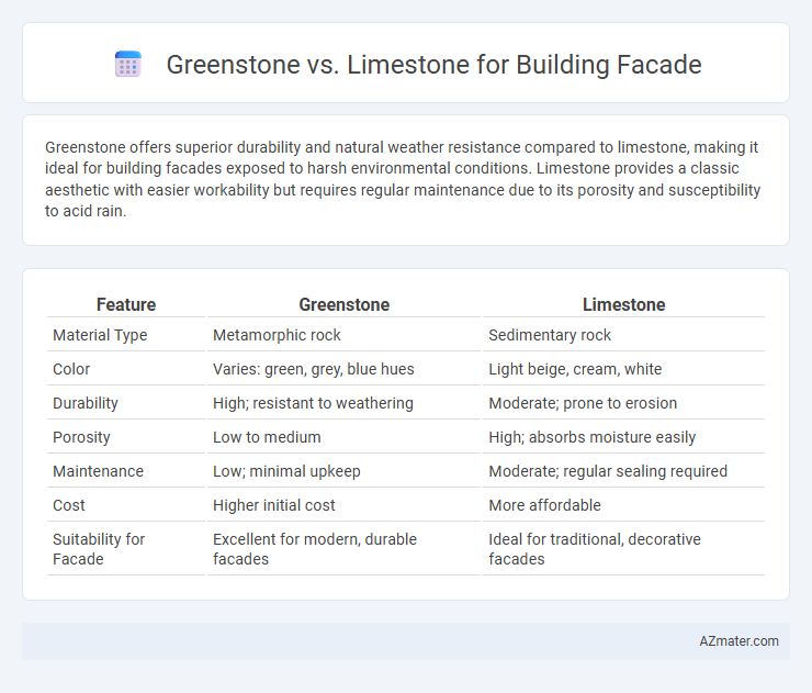 Greenstone vs. Limestone for Building Facade - What is The Difference?