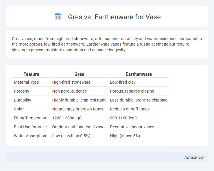 Gres vs. Earthenware for Vase - What is The Difference?
