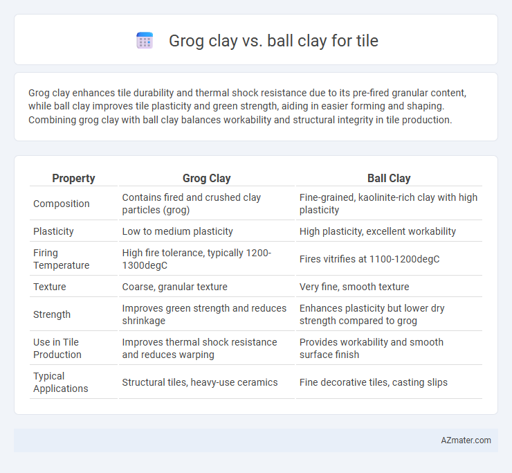 Grog clay vs. ball clay for tile - What is The Difference?
