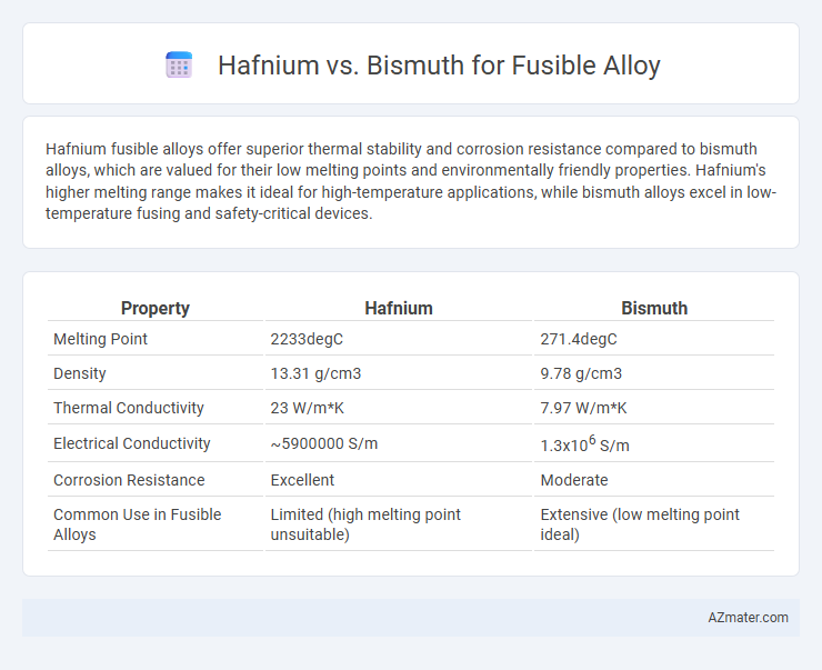 Hafnium vs. Bismuth for Fusible Alloy - What is The Difference?