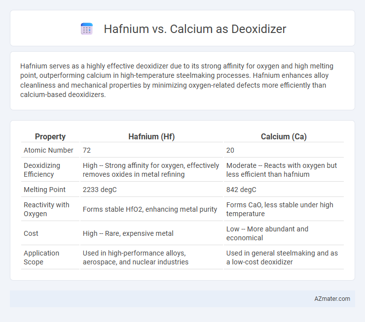 Hafnium vs. Calcium as Deoxidizer - What is The Difference?