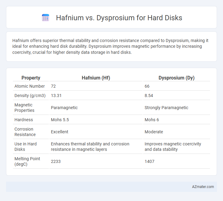 Hafnium vs. Dysprosium for Hard Disks - What is The Difference?