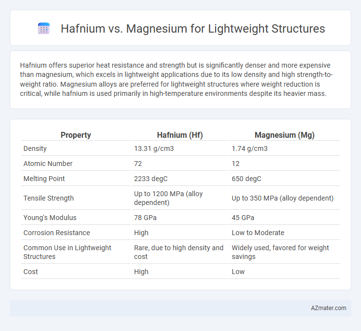 Hafnium vs. Magnesium for Lightweight Structures - What is The Difference?