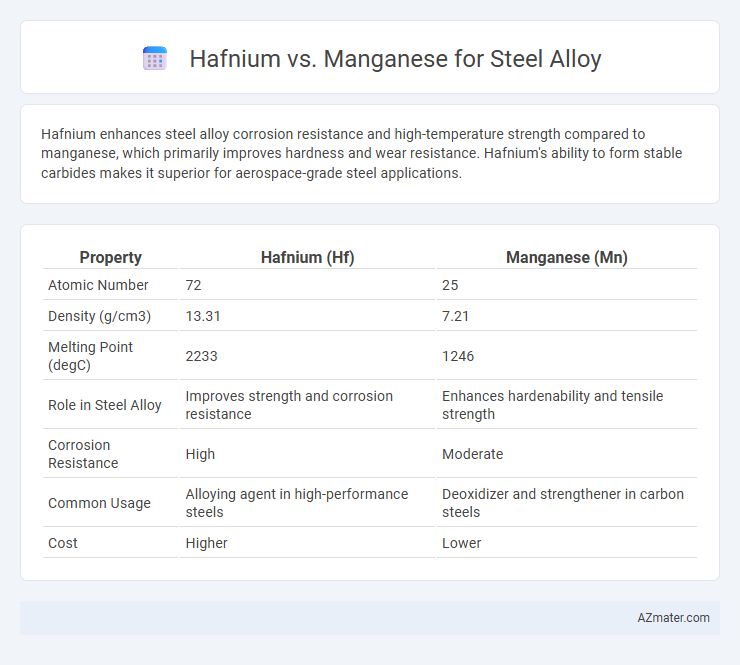 Hafnium vs. Manganese for Steel Alloy - What is The Difference?