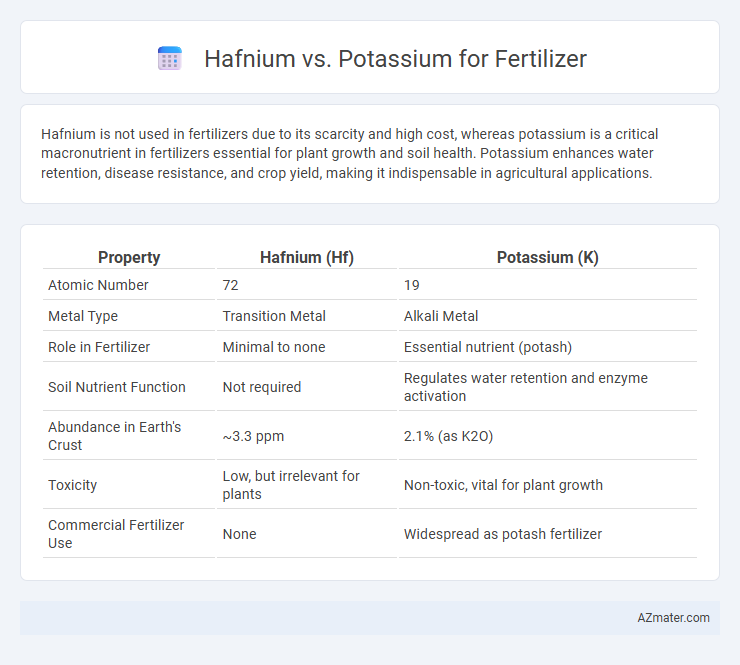 Hafnium vs. Potassium for Fertilizer - What is The Difference?