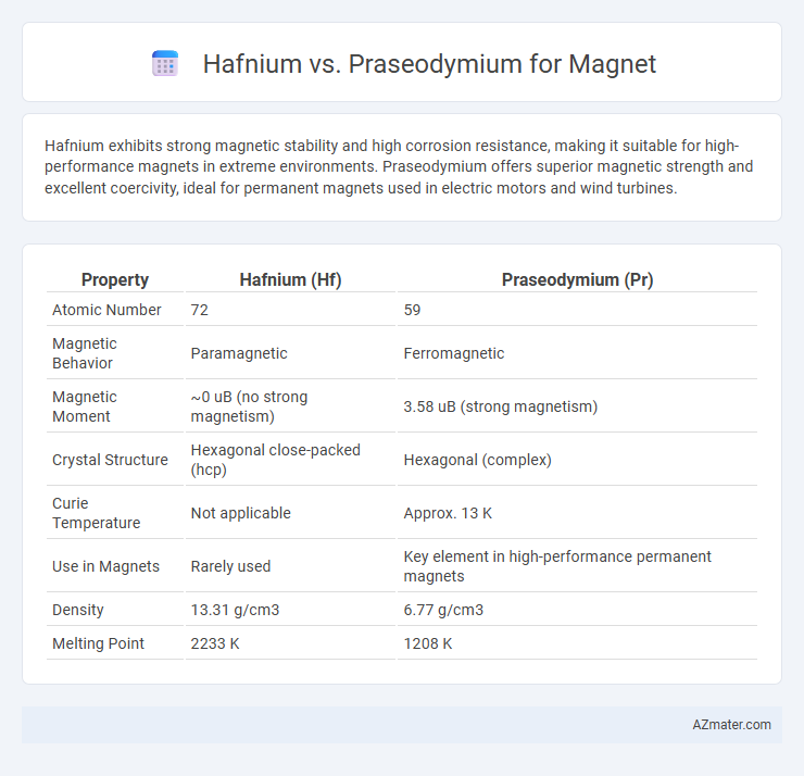 Hafnium vs. Praseodymium for Magnet - What is The Difference?