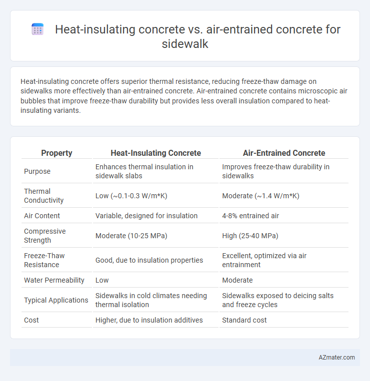 Heat-insulating concrete vs. air-entrained concrete for sidewalk - What is The Difference?