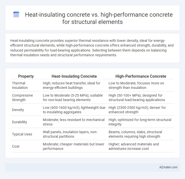 Heat-insulating concrete vs. high-performance concrete for structural elements - What is The Difference?