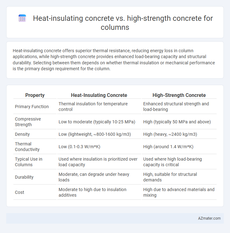 Heat-insulating concrete vs. high-strength concrete for columns - What is The Difference?