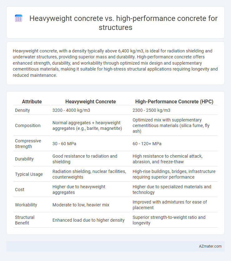 Heavyweight concrete vs. high-performance concrete for structures - What is The Difference?