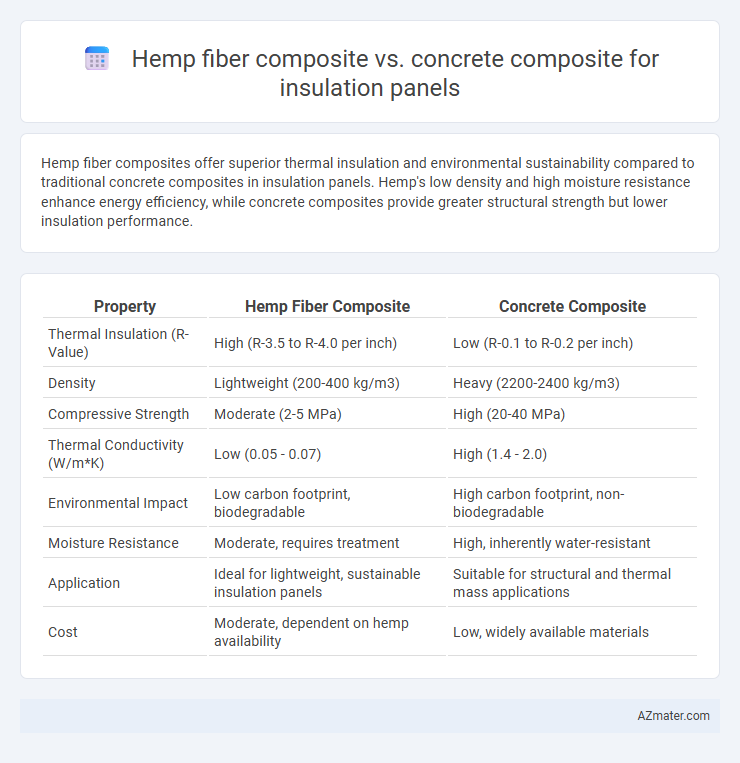 Hemp fiber composite vs. concrete composite for insulation panels - What is The Difference?