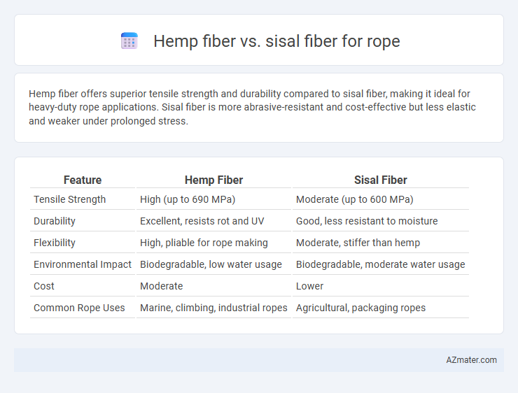 Hemp fiber vs. sisal fiber for rope - What is The Difference?