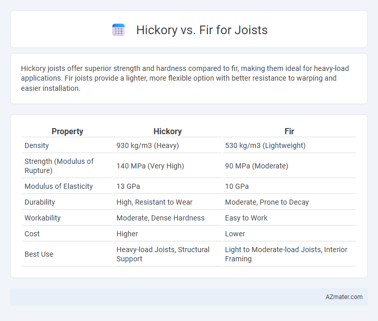 Hickory vs. Fir for Joists - What is The Difference?