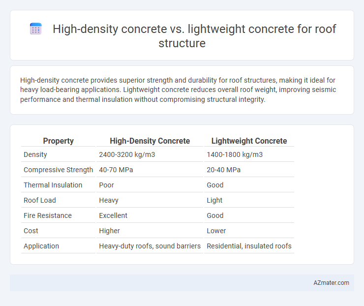 High-density concrete vs. lightweight concrete for roof structure - What is The Difference?
