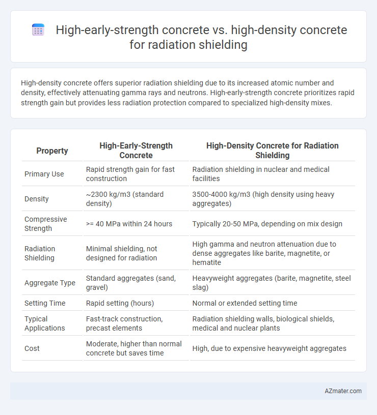 High-early-strength concrete vs. high-density concrete for radiation shielding - What is The Difference?