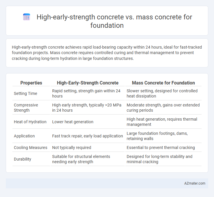 High-early-strength concrete vs. mass concrete for foundation - What is The Difference?