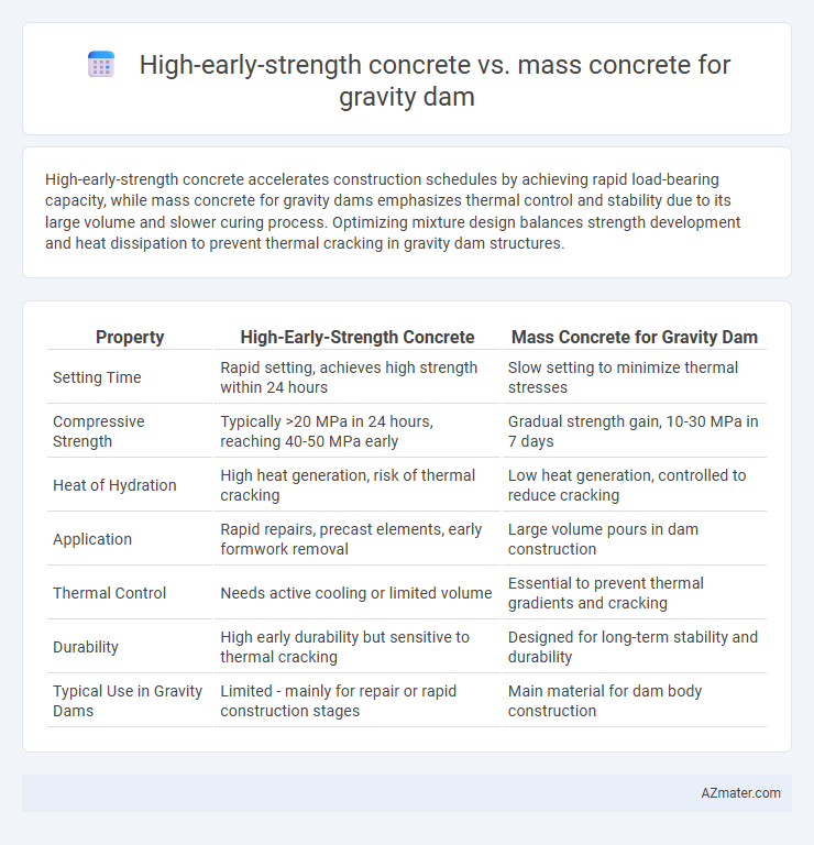 High-early-strength concrete vs. mass concrete for gravity dam - What is The Difference?