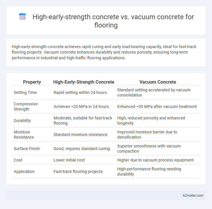 High-early-strength concrete vs. vacuum concrete for flooring - What is The Difference?