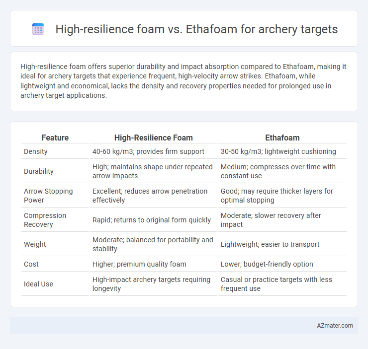 High-resilience foam vs. Ethafoam for archery targets - What is The Difference?