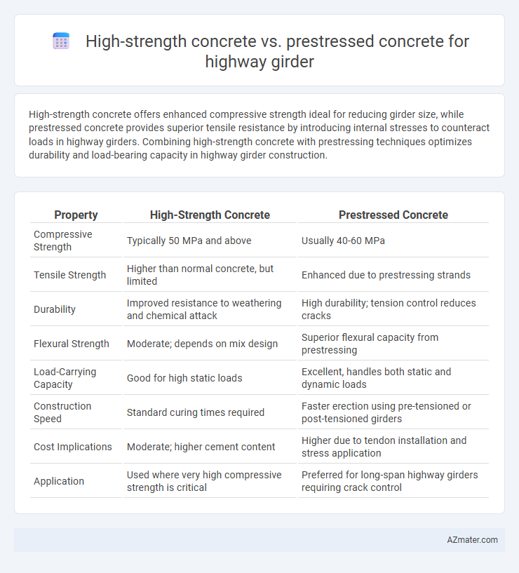 High-strength concrete vs. prestressed concrete for highway girder - What is The Difference?