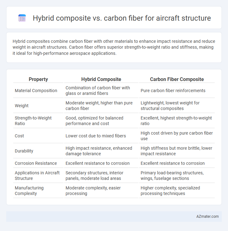 Hybrid composite vs. carbon fiber for aircraft structure - What is The Difference?
