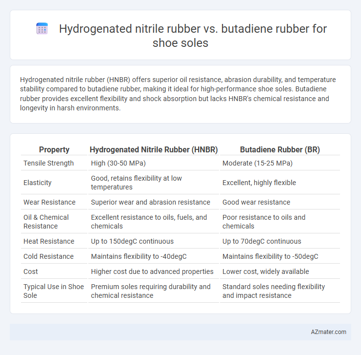 Hydrogenated nitrile rubber vs. butadiene rubber for shoe soles - What is The Difference?