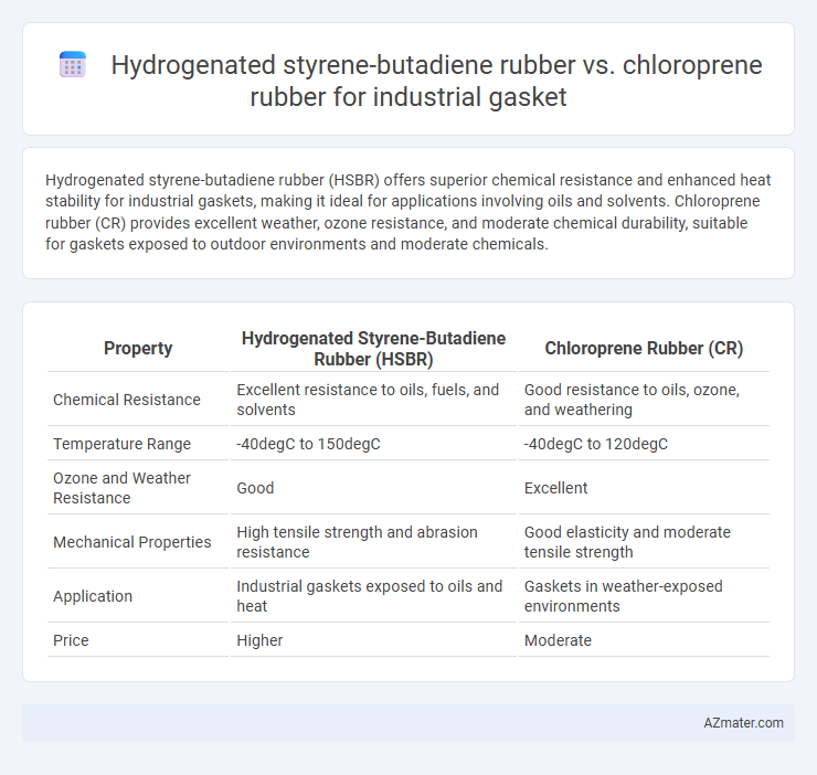 Hydrogenated styrene-butadiene rubber vs. chloroprene rubber for industrial gasket - What is The Difference?