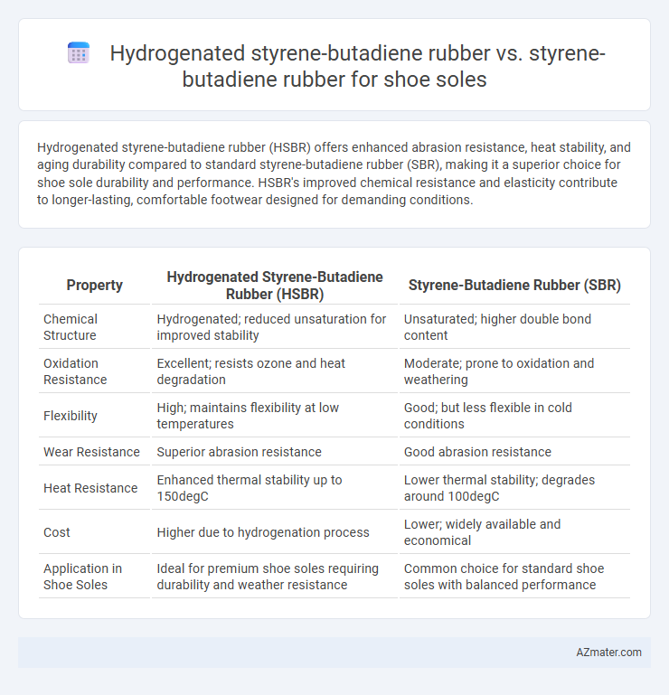 Hydrogenated styrene-butadiene rubber vs. styrene-butadiene rubber for shoe soles - What is The Difference?