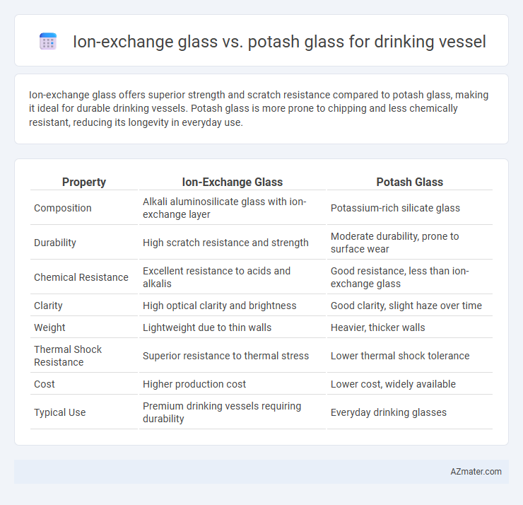 Ion-exchange glass vs. potash glass for drinking vessel - What is The Difference?