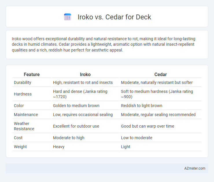 Iroko vs. Cedar for Deck - What is The Difference?
