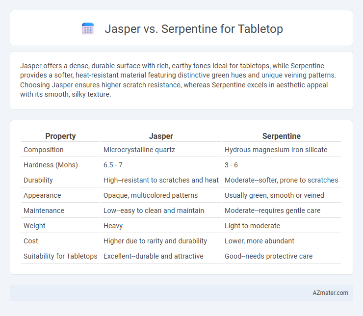 Jasper vs. Serpentine for Tabletop - What is The Difference?