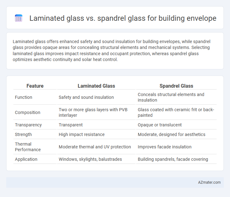 Laminated glass vs. spandrel glass for building envelope - What is The Difference?
