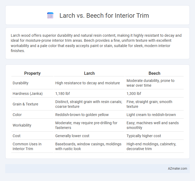 Larch vs. Beech for Interior Trim - What is The Difference?