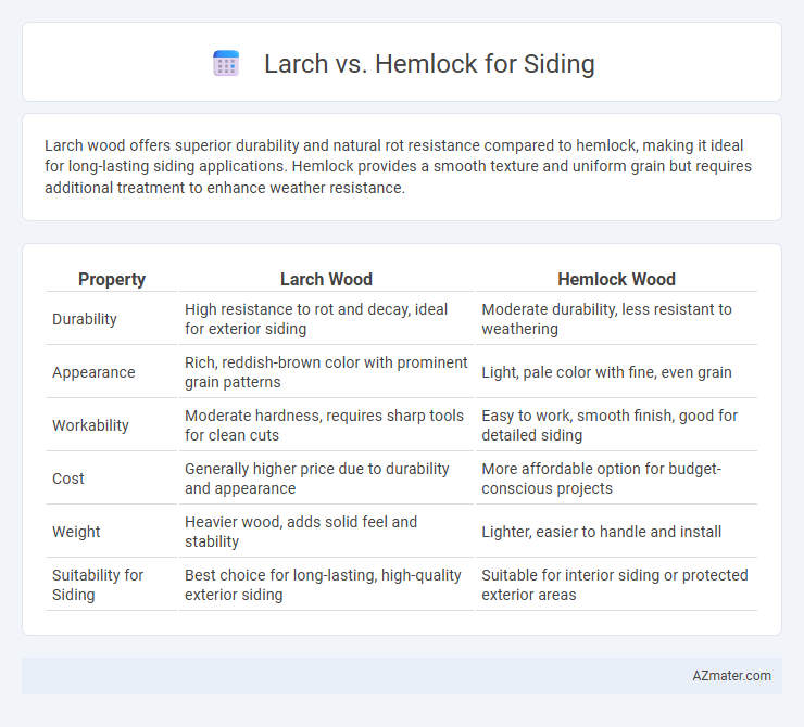 Larch vs. Hemlock for Siding - What is The Difference?