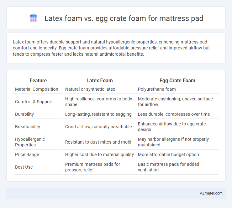 Latex foam vs. egg crate foam for mattress pad - What is The Difference?