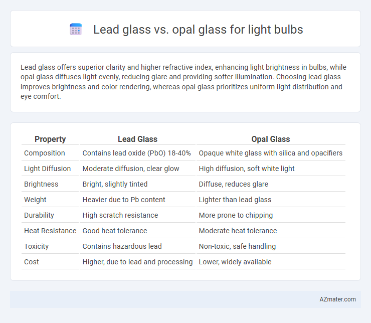 Lead glass vs. opal glass for light bulbs - What is The Difference?
