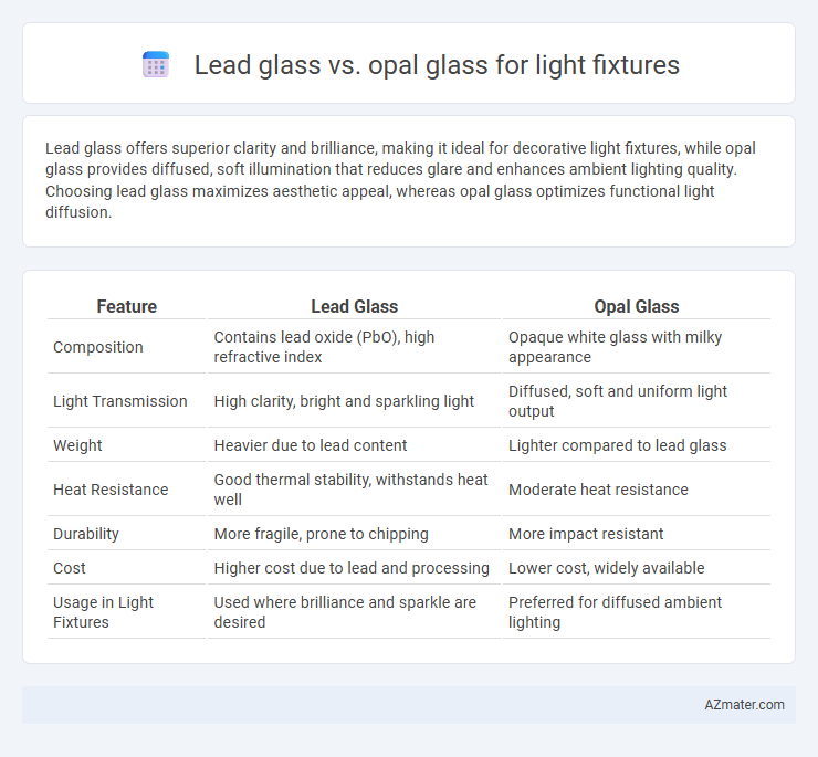 Lead glass vs. opal glass for light fixtures - What is The Difference?