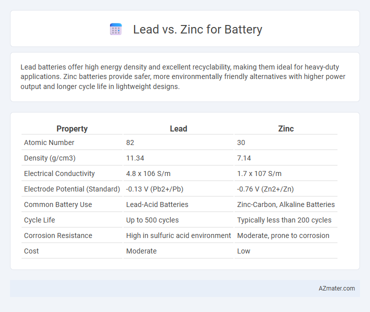 Lead vs. Zinc for Battery - What is The Difference?