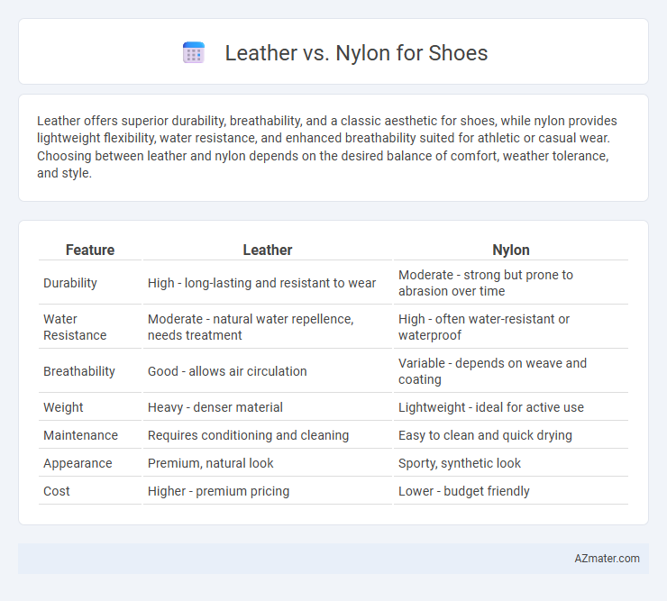 Leather vs. Nylon for Shoes - What is The Difference?